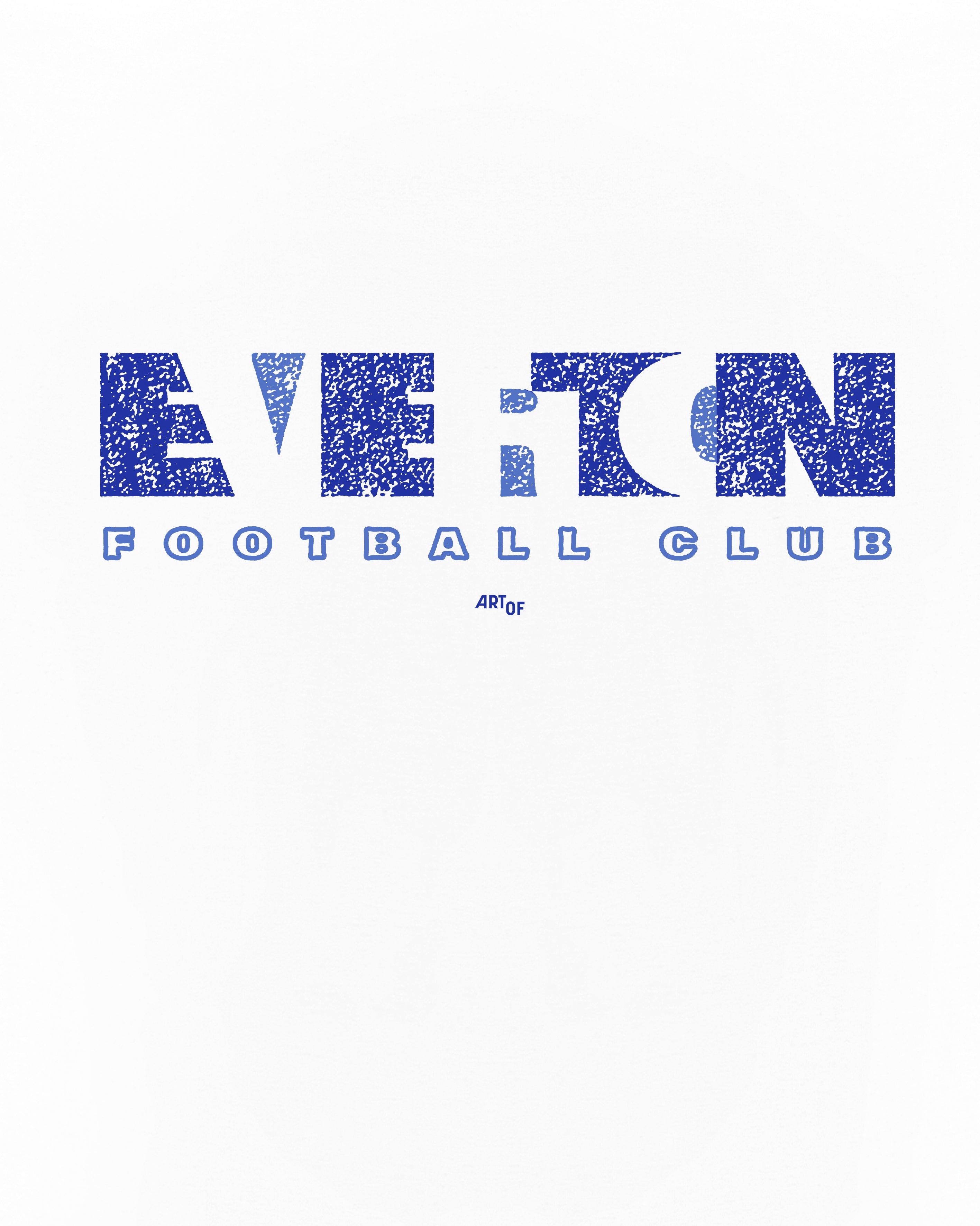 ART OF x Everton 00s Type Tee | EFC White Graphic Football T-shirt