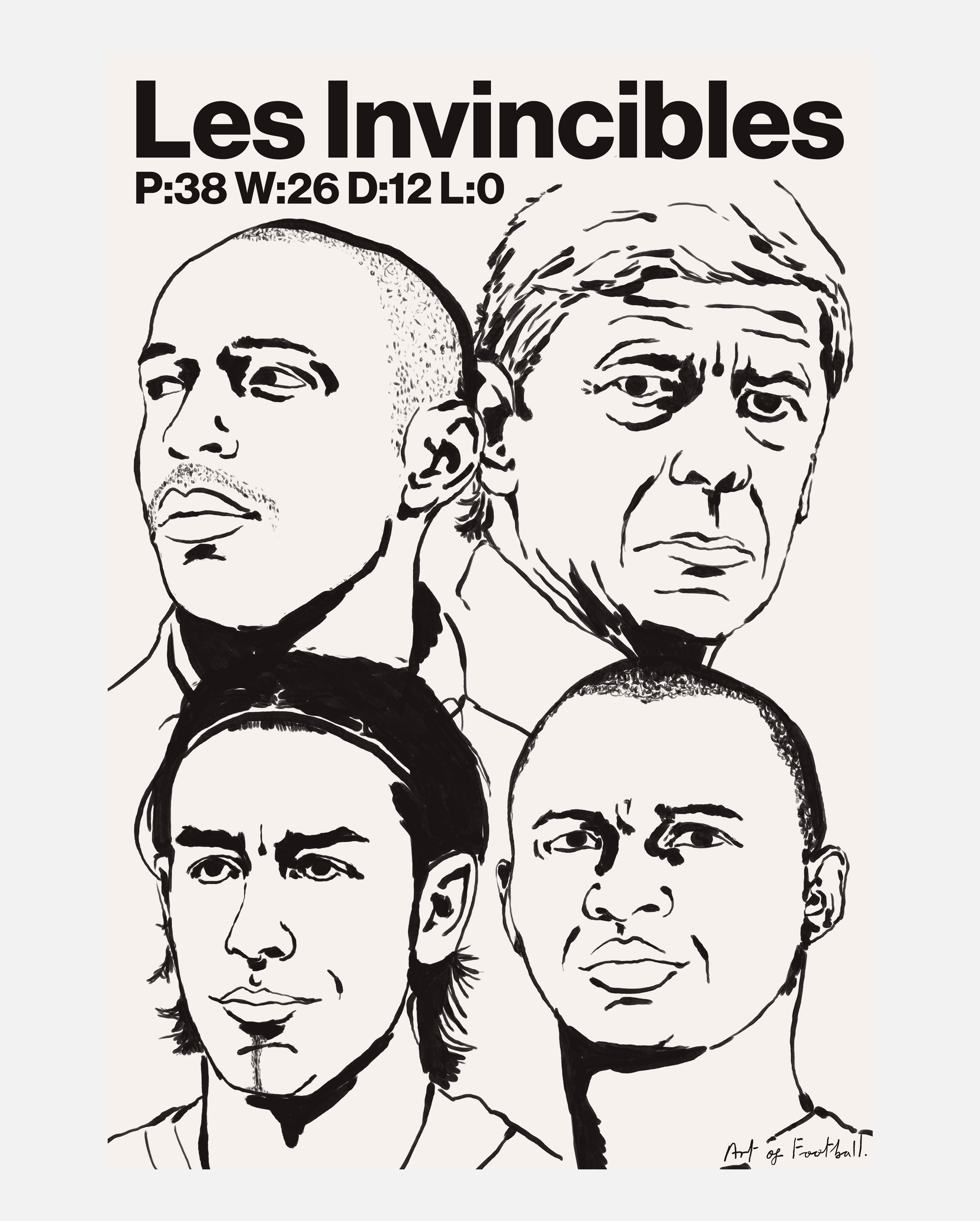 ART OF AFC Les Invincibles Framed Print | Football Wall Art