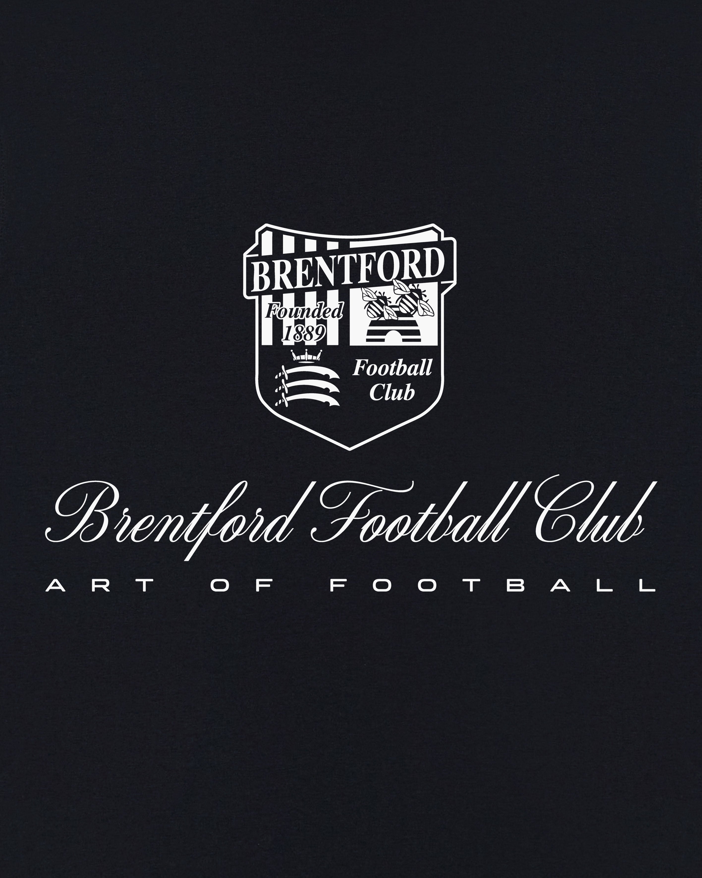 ART OF x Brentford Heritage Tee | Black Graphic Football T-shirt