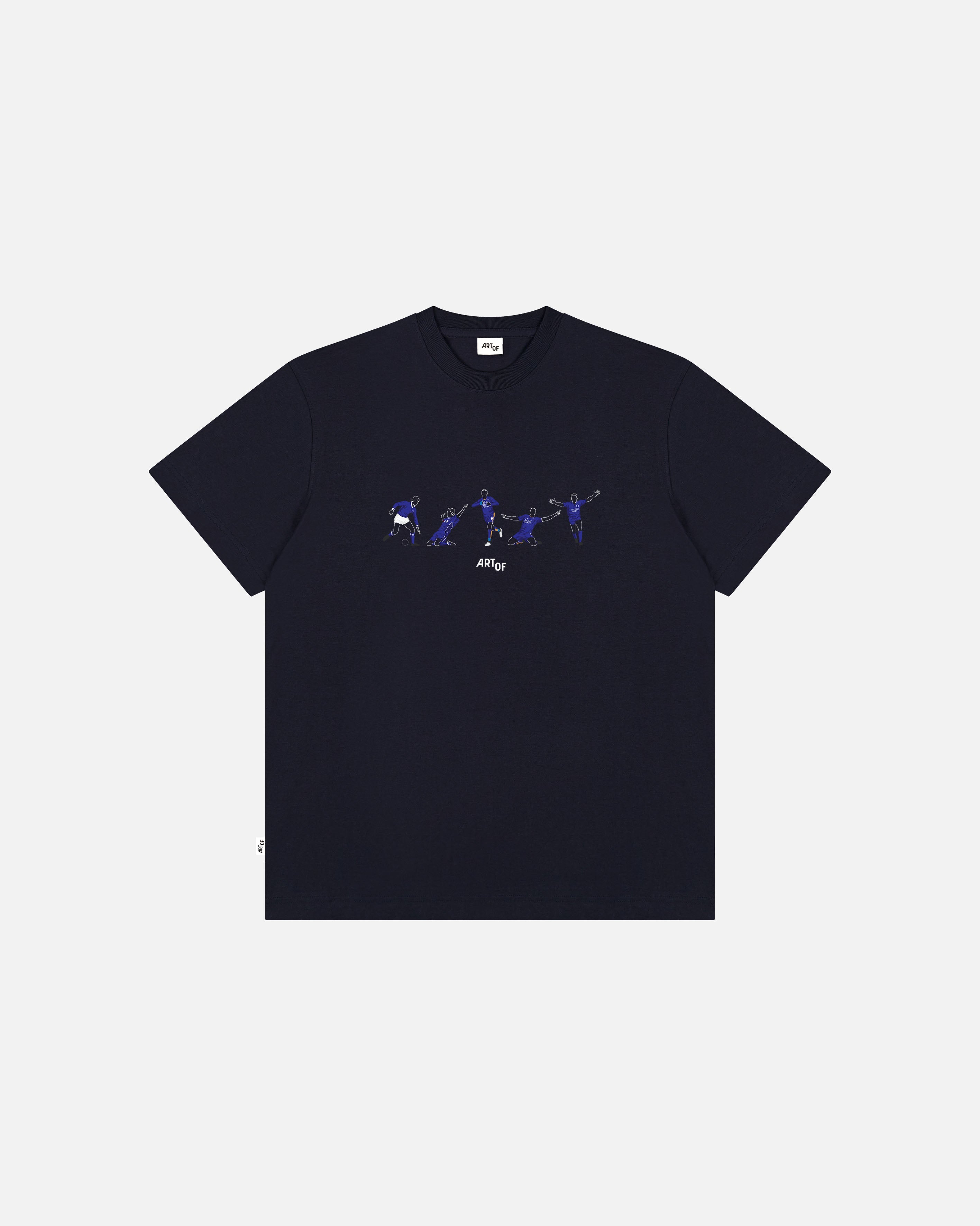 ART OF Football x Leicester Icons Tee | AOF x LCFC Navy T-shirt
