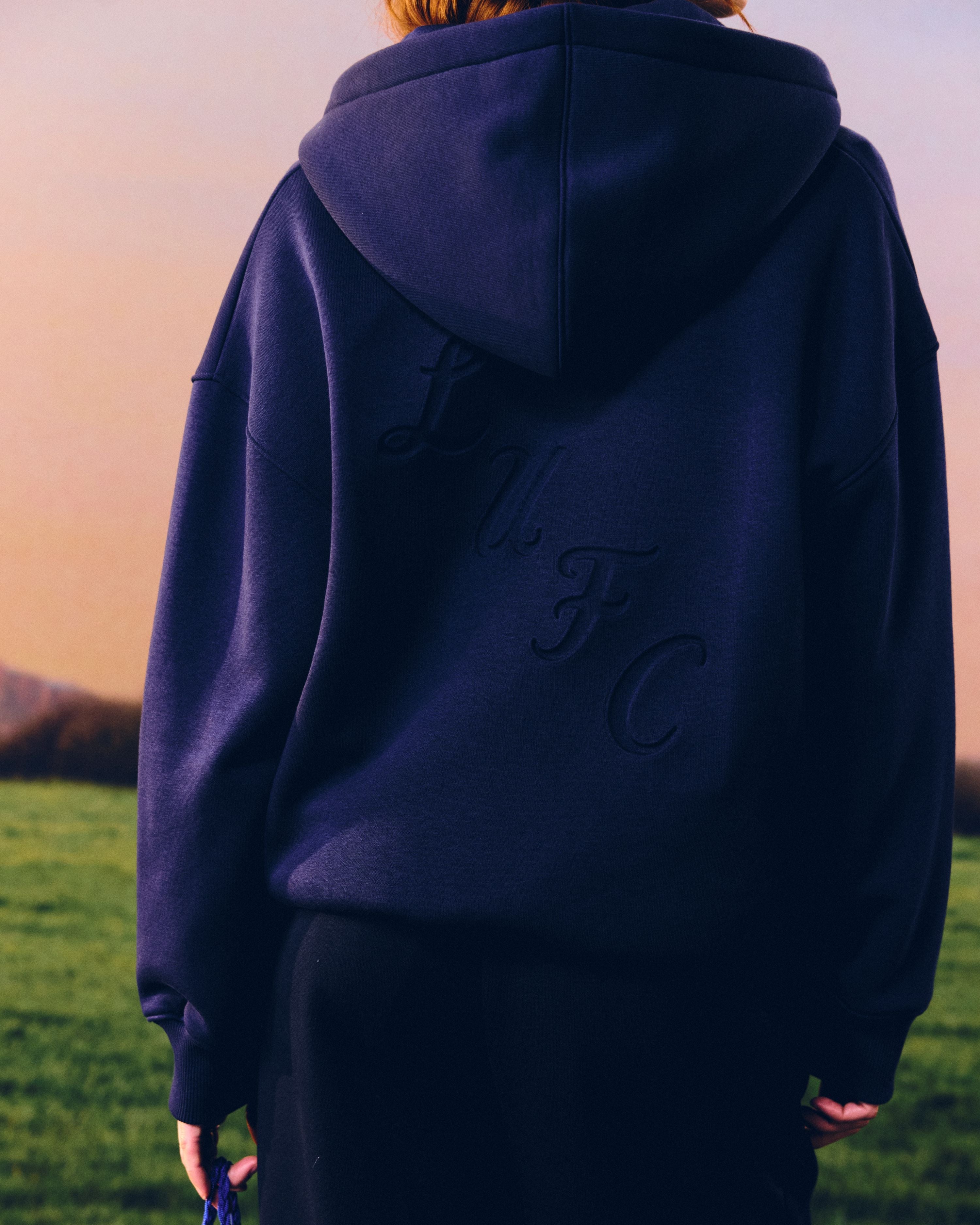 ART OF Leeds United Zip Through Hoodie | LUFC Debossed Football Sweat
