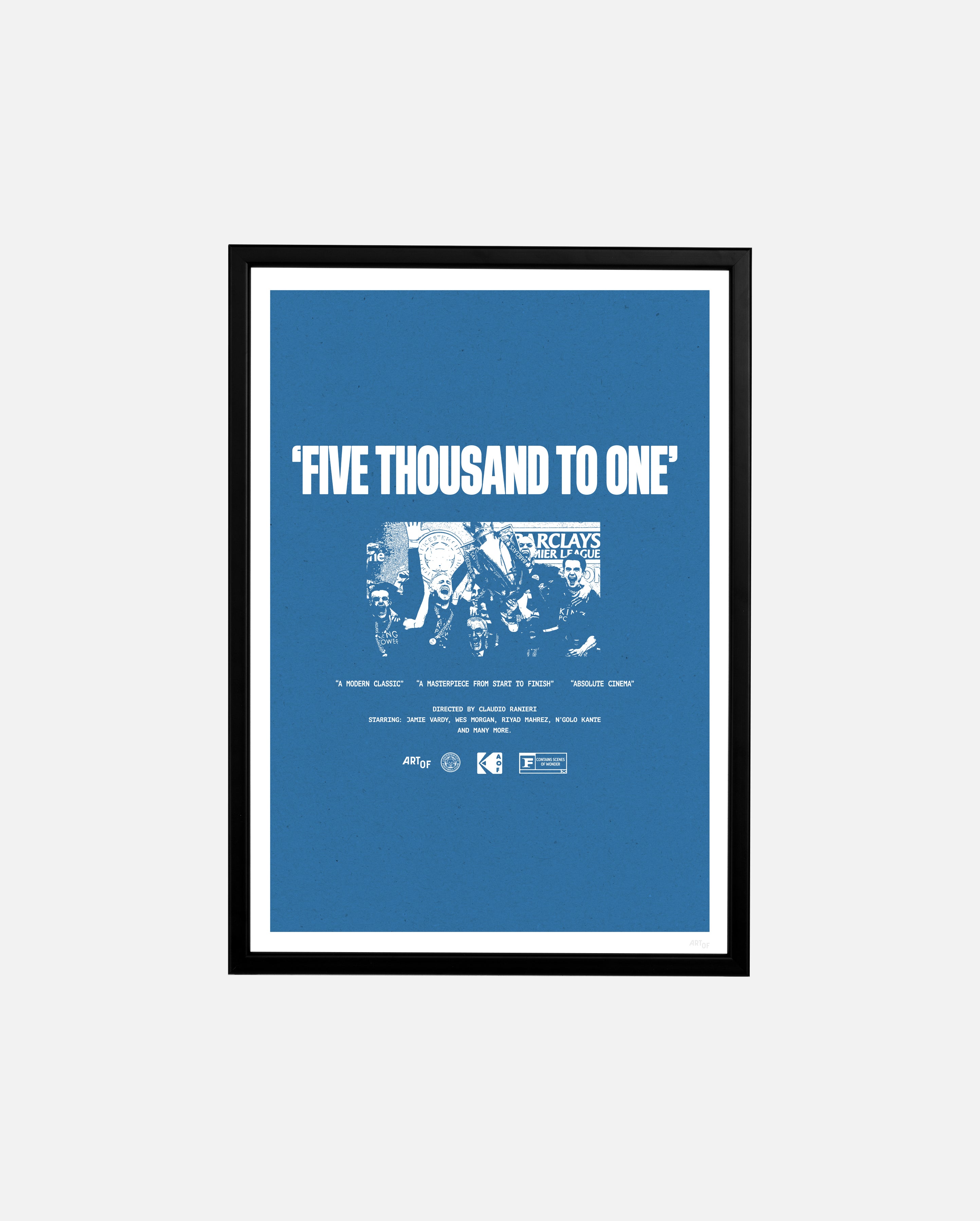 ART OF Leicester City A Modern Classic Framed Print | Football Poster