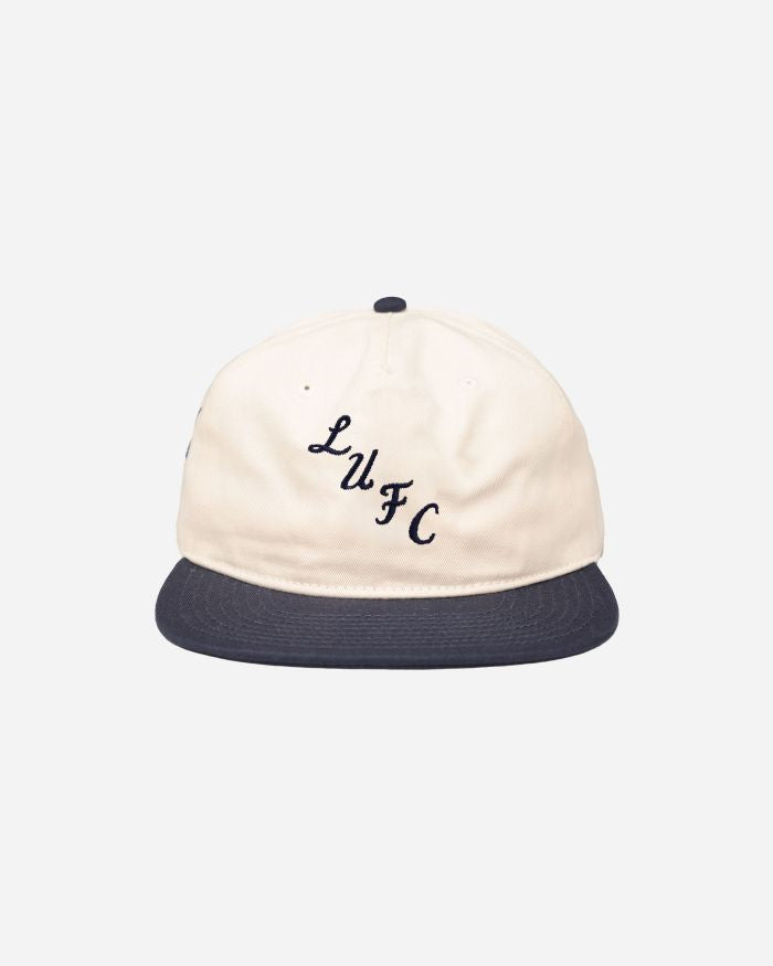 ART OF Football x Leeds Two Tone Cap | AOF x LUFC White &amp; Navy Hat