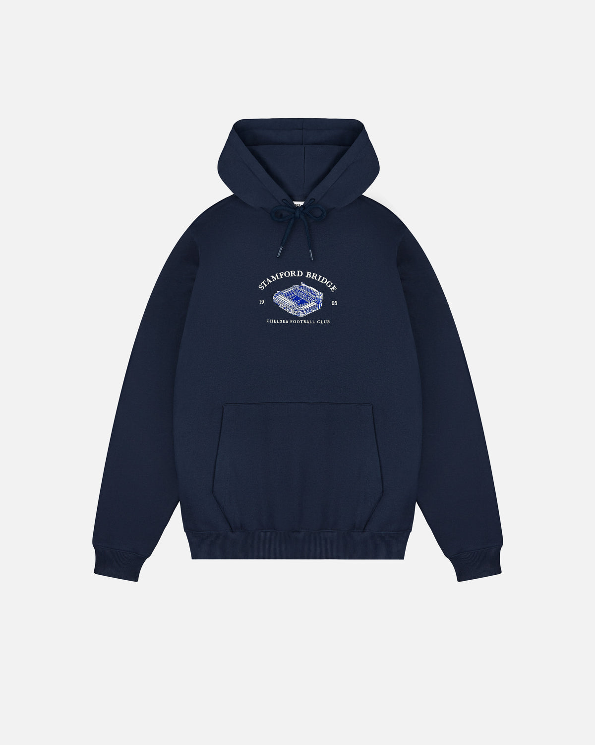 ART OF Chelsea Stadium Hoodie | Navy Embroidered Football Sweat