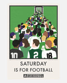 ART OF Hibs Saturday Is For Football Framed Print | Football Art