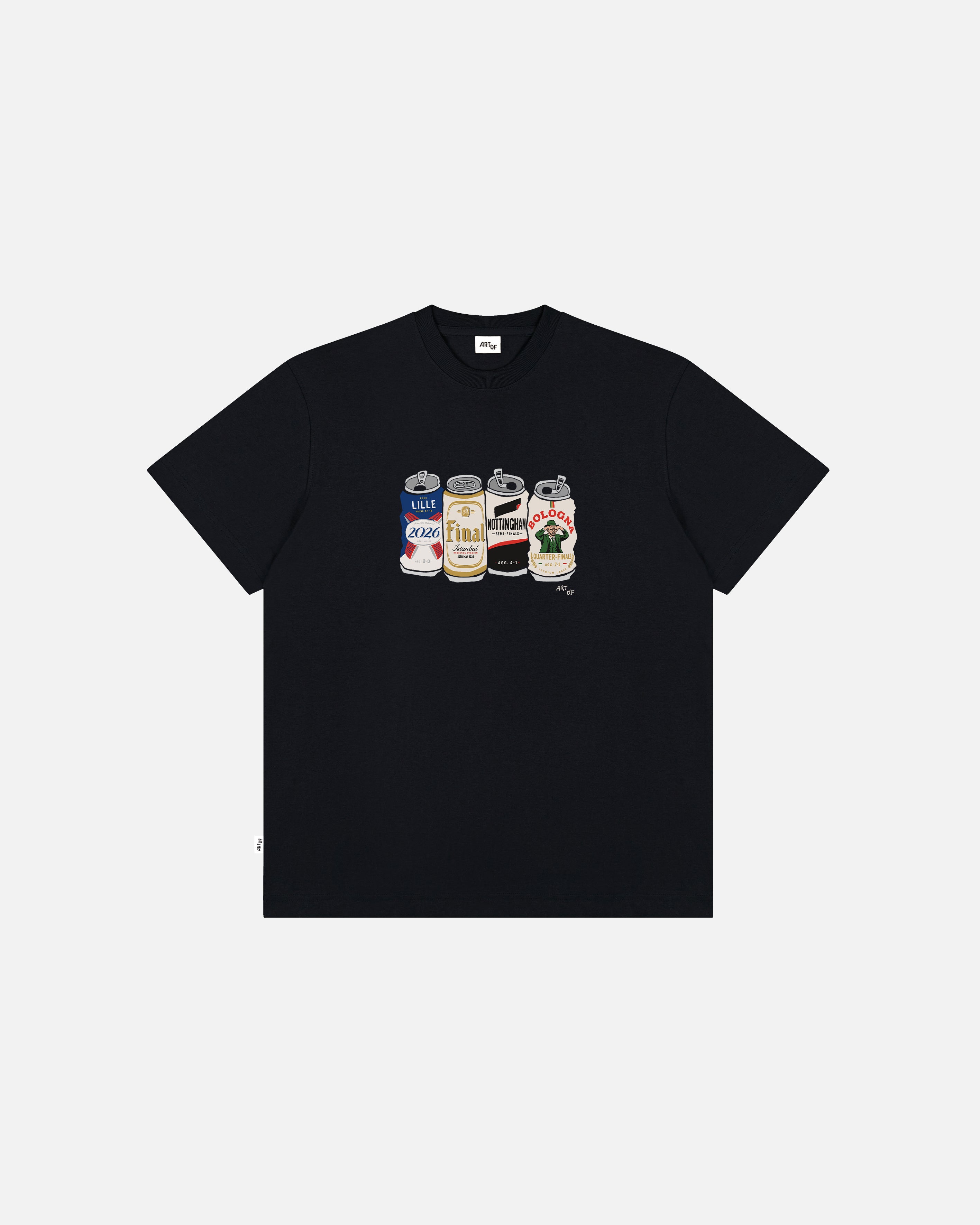 ART OF AVFC Road To Istanbul Tee | Black Graphic Football T-shirt