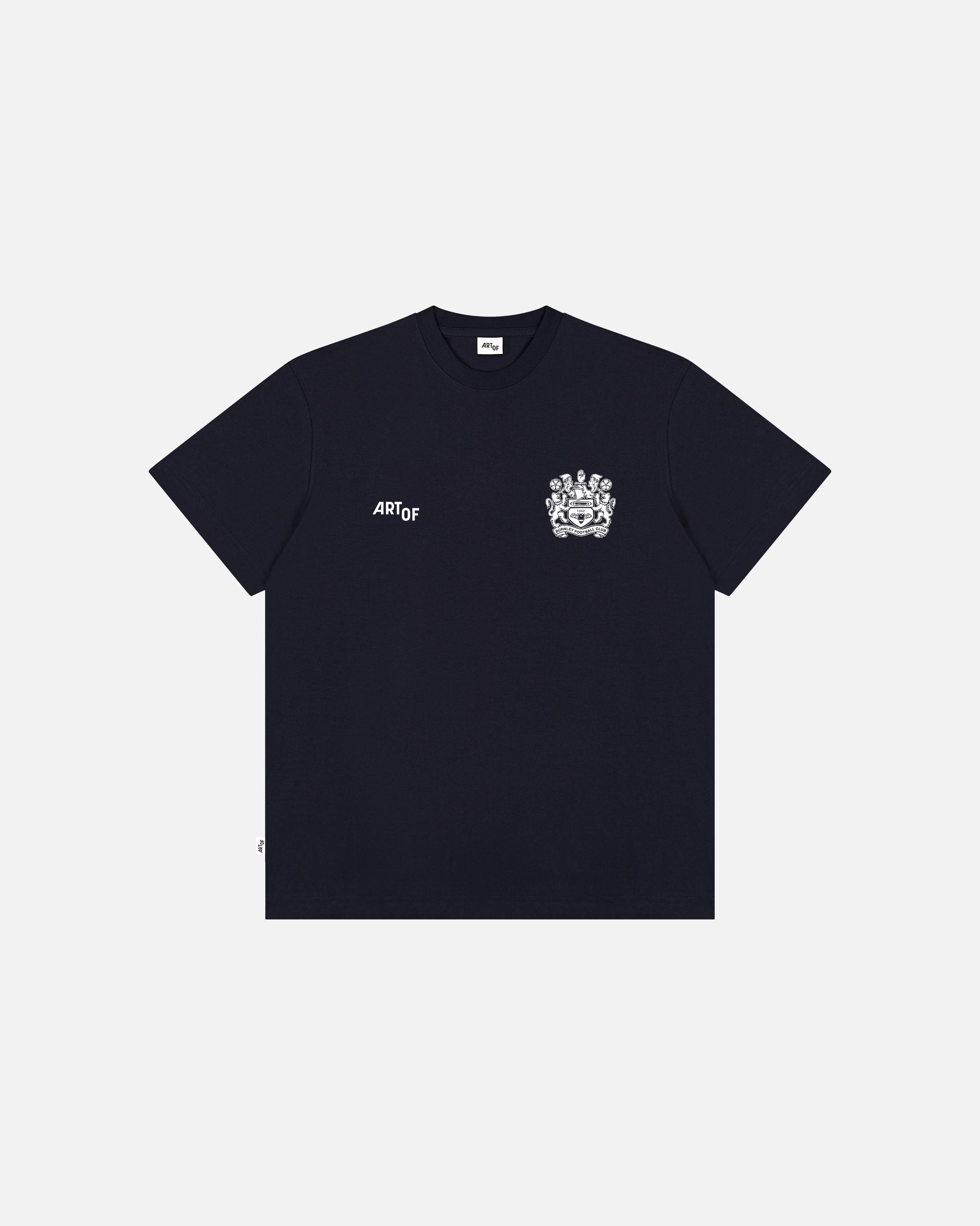 ART OF Burnley Heritage Tee | Navy Graphic Football T-shirt