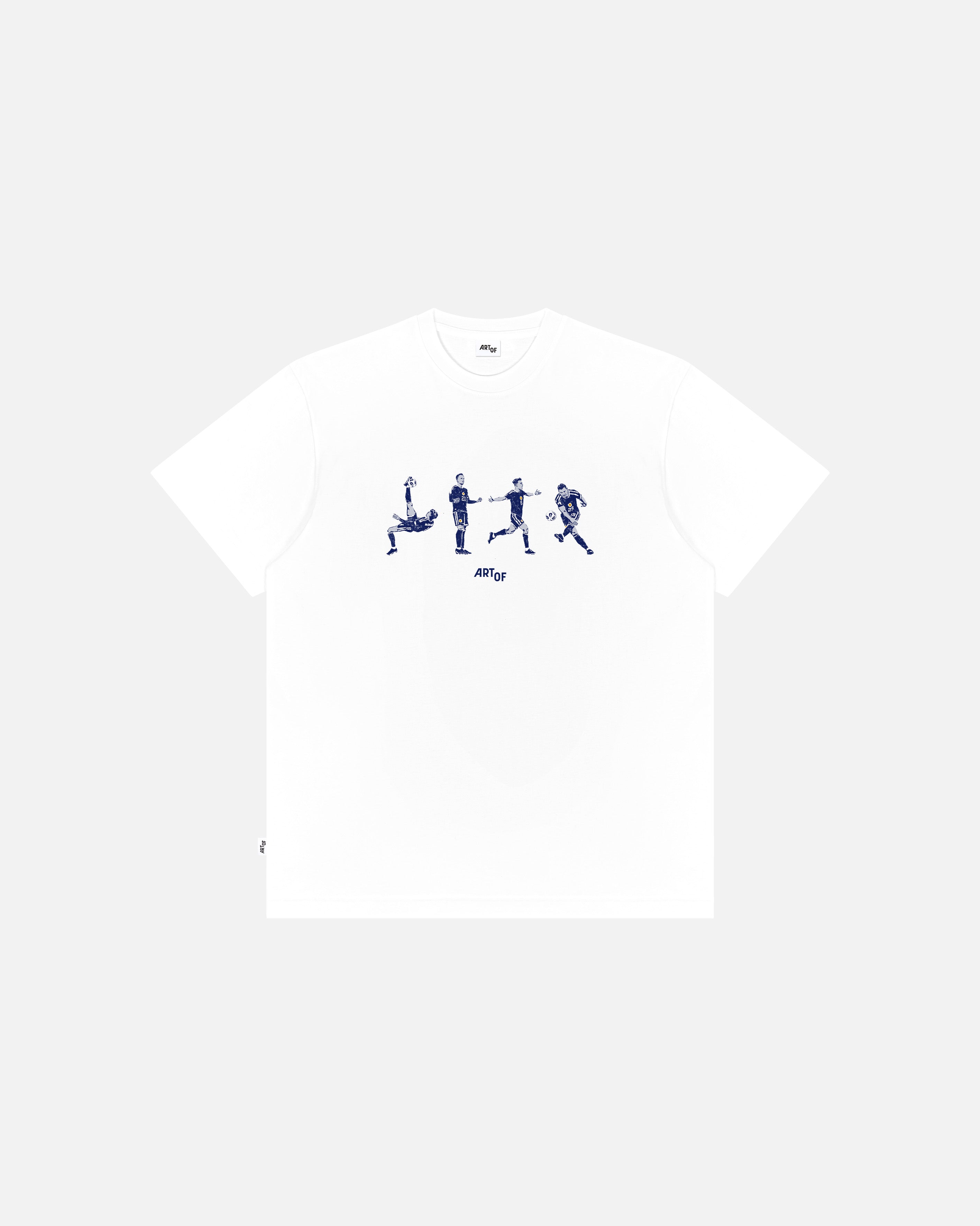 ART OF Football Scotland We&#39;ll Be Coming Tee | AOF White T-shirt